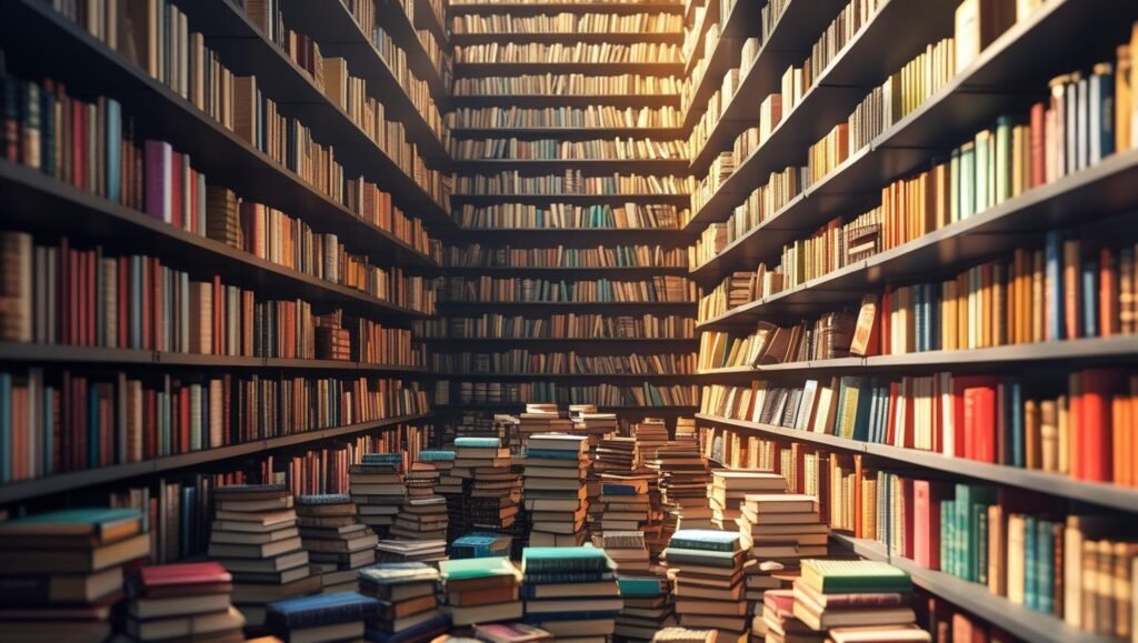 create a header of 1600 pixels for my website. The image of thousand of book collection